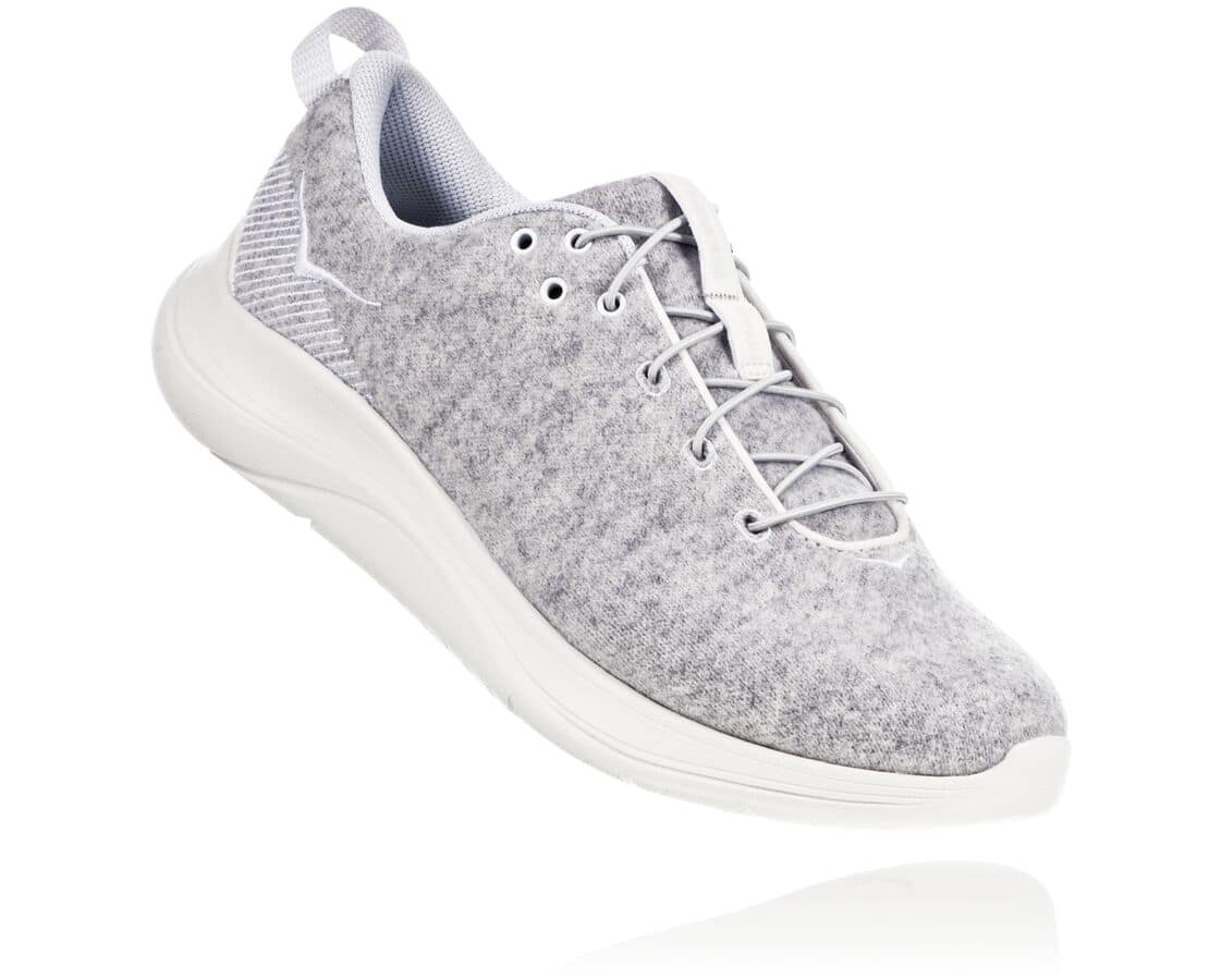 Hoka One One Hupana Flow Wool Hupana Flow Wool Philippines - Women's Walking Shoes - Grey | ID751068